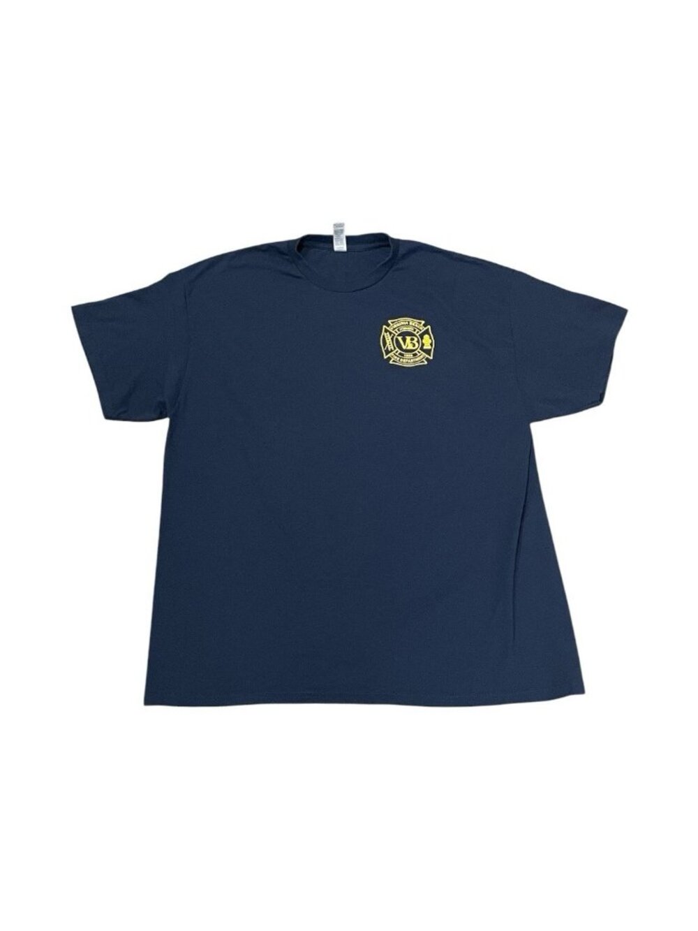 Virginia Beach Fire Department Navy Blue T-Shirt Size XL Extra Large Captain